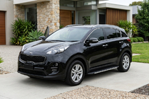Kia Sportage 2015–2021 Bosphorus Grey -sivuastinlaudat (2 kpl, alumiini) kuva 1