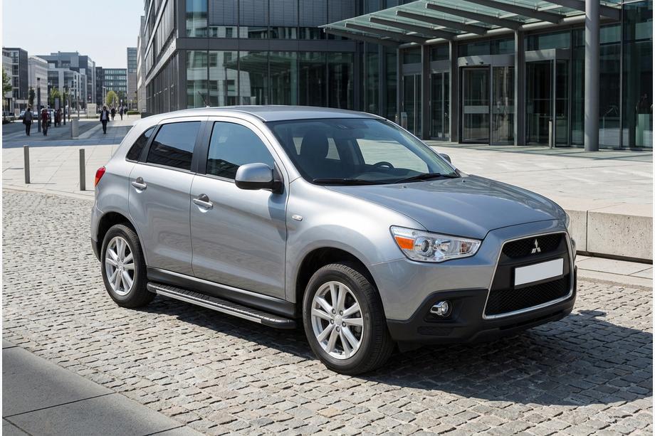 Mitsubishi ASX 2010–2023 Bosphorus Grey -sivuastinlaudat (2 kpl, alumiini) Image