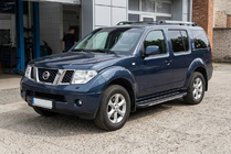 Nissan Pathfinder R51 2005–2014 Bosphorus Grey -sivuastinlaudat (2 kpl, alumiini) kuva 1
