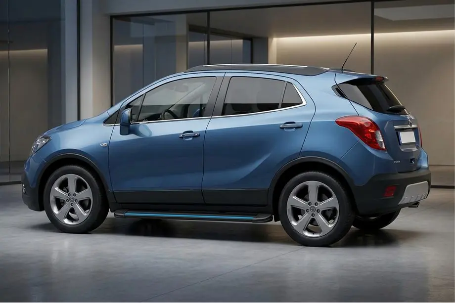 Opel Mokka 2012–2021 Maya Blue sivuaskelmat (2 kpl, alumiini) Image