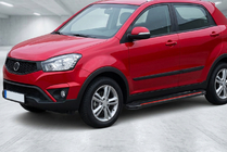 SsangYong Korando 2010–2019 Sivuaskelmat Maya Red (2 kpl, alumiini) kuva 1