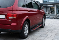 SsangYong Kyron 2005–2014 Sivuaskelmat Maya Red (2 kpl, alumiini) kuva 1