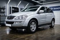 SsangYong Kyron 2005–2014 Maydos V2 sivuportaat (2 kpl, alumiini ↗ ruostumaton teräs) kuva 1