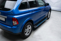 SsangYong Action 2005–2018 Maya Blue sivuaskelmat (2 kpl, alumiini) kuva 1