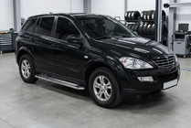 SsangYong Action 2005–2018 Maydos V2 sivuportaat (2 kpl, alumiini ↗ ruostumaton teräs) kuva 1