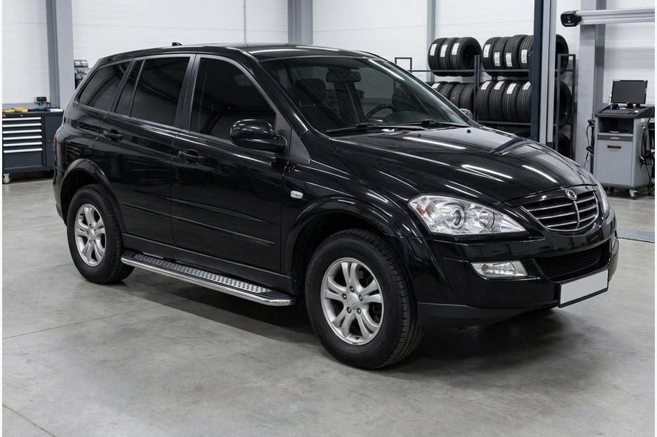 SsangYong Action 2005–2018 Maydos V2 sivuportaat (2 kpl, alumiini ↗ ruostumaton teräs) Image