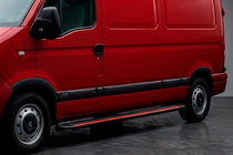 Renault Master 1998–2010 Sivuaskelmat Maya Red (2 kpl, alumiini) kuva 1
