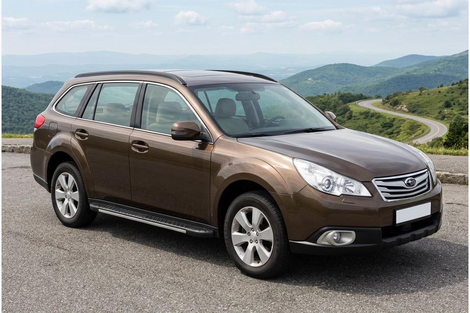 Subaru Outback 2009–2014 Bosphorus Grey -sivuastinlaudat (2 kpl, alumiini) Image
