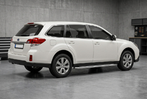 Subaru Outback 2009–2014 Maydos V2 sivuportaat (2 kpl, alumiini ↗ ruostumaton teräs) kuva 1