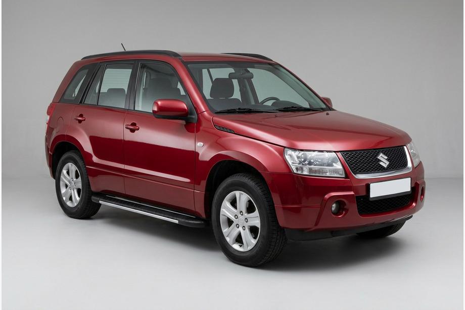 Suzuki Grand Vitara 2005–2017 Bosphorus Grey -sivuastinlaudat (2 kpl, alumiini) Image