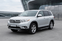 Toyota Highlander 2008–2013 Bosphorus Grey -sivuastinlaudat (2 kpl, alumiini) kuva 1