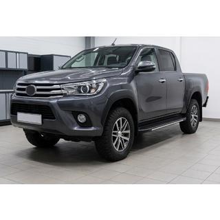 Bosphorus Grey -sivuastinlaudat (2 kpl, alumiini) Toyota Hilux 2015– kuva 1