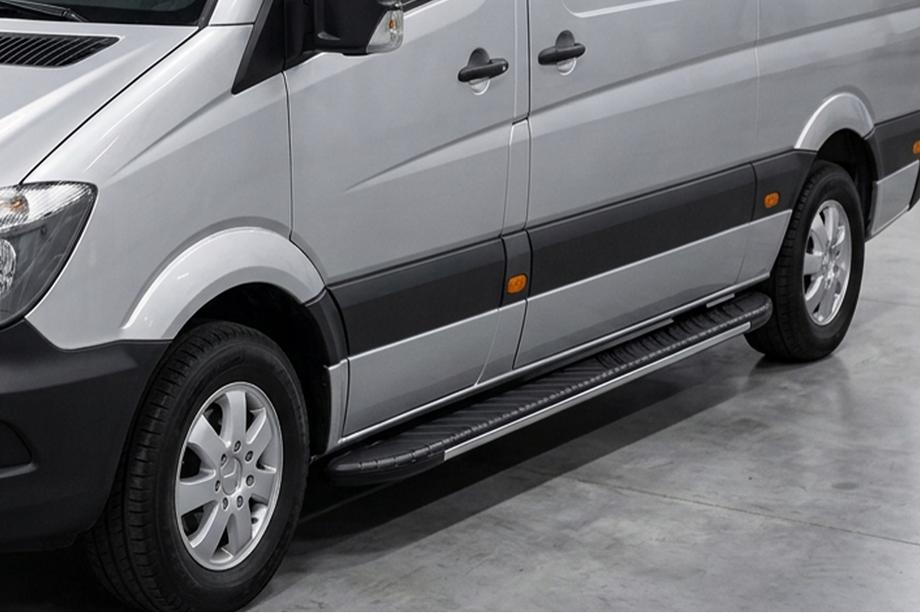 Volkswagen Crafter 2006–2016 Bosphorus Grey -sivuastinlaudat (2 kpl, alumiini) Image