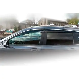 Sivulasien tuuliohjaimet kromilistalla (4 kpl, HIC) Honda CR-V 2017–2022 kuva 4