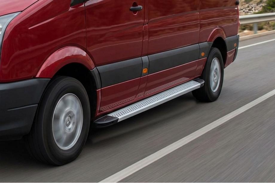 Volkswagen Crafter 2016– Maya V2 sivuportaat (2 kpl, alumiini) Pitkä / Erittäin pitkä Image