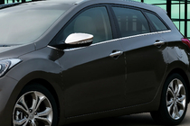 Hyundai Accent 2011–2017 Kromatut peilinkuoret vilkun aukolla (2 kpl) OmsaLine – italialainen ruostumaton teräs kuva 1