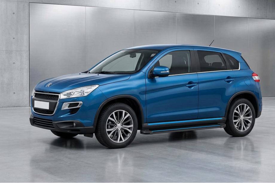 Peugeot 4008 2012–2017 Maya Blue sivuaskelmat (2 kpl, alumiini) Image