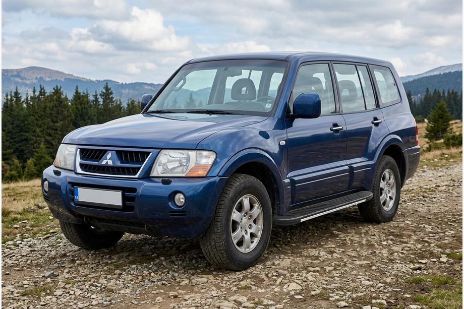Mitsubishi Pajero Wagon III 1999–2006 Bosphorus Grey -sivuastinlaudat (2 kpl, alumiini) Image