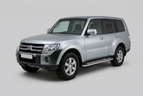 Mitsubishi Pajero Wagon IV 2006–2021 Maydos V2 sivuportaat (2 kpl, alumiini ↗ ruostumaton teräs) kuva 4