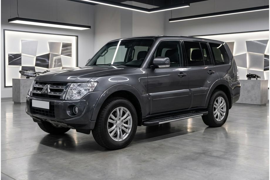 Mitsubishi Pajero Wagon IV 2006–2021 Bosphorus Grey -sivuastinlaudat (2 kpl, alumiini) Image