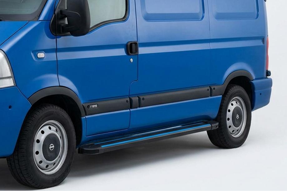 Nissan Interstar 2002–2010 Maya Blue sivuaskelmat (2 kpl, alumiini) Image