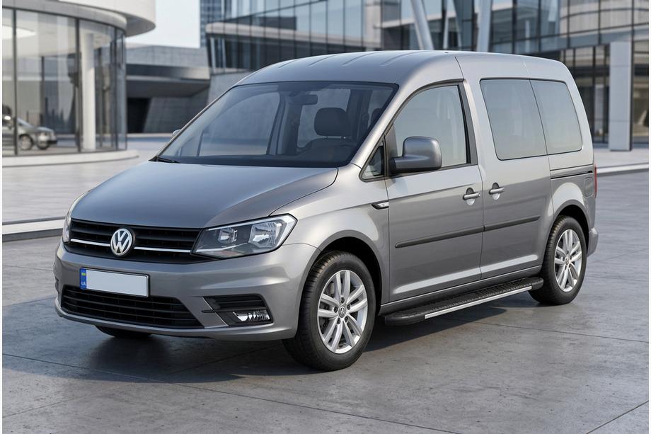 Volkswagen Caddy 2015–2020 Bosphorus Grey -sivuastinlaudat (2 kpl, alumiini) Image