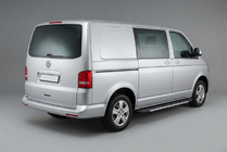 Volkswagen T5 2010–2015 Bosphorus Grey -sivuastinlaudat (2 kpl, alumiini) Pitkä akseliväli kuva 1