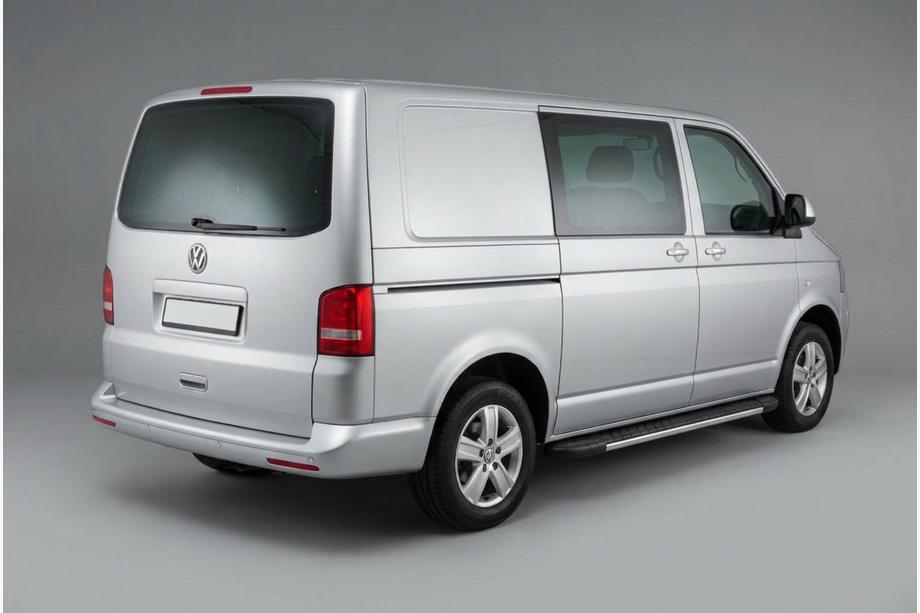 Volkswagen T5 2010–2015 Bosphorus Grey -sivuastinlaudat (2 kpl, alumiini) Pitkä akseliväli Image