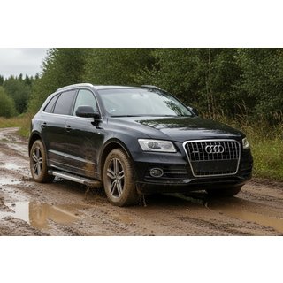 Sivuporrassarja New Vision Grey (2 kpl, alumiini) Audi Q5 2008–2017 kuva 1
