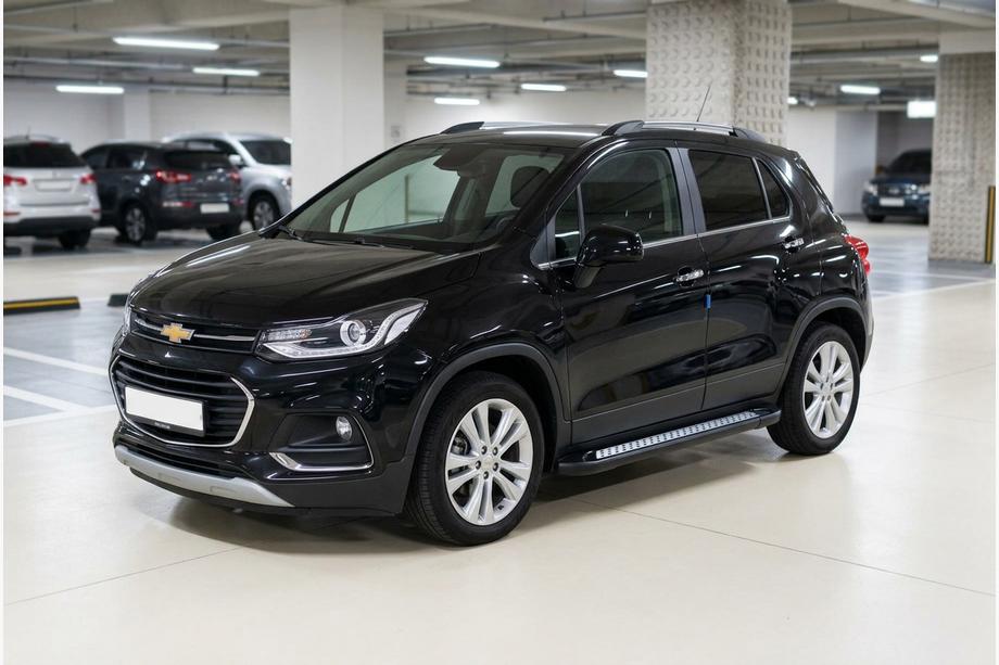 Chevrolet Trax 2012–2023 Sivuastinlaudat New Vision Black (2 kpl, alumiini) Image