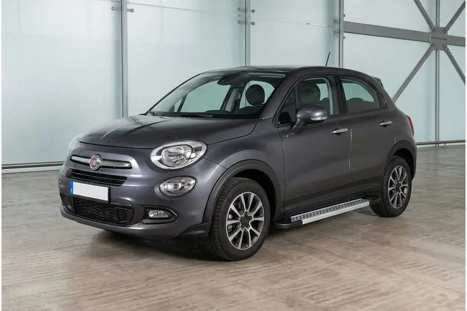 Fiat 500X 2014–2024 Sivuporrassarja New Vision Grey (2 kpl, alumiini) Kuva 1