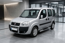 Fiat Doblo I 2005–2010 Tayga V2 sivukynnykset (2 kpl, alumiini) Vakiokiinnityssarja kuva 1