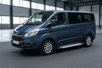 Ford Custom 2013–2022 Sivuporrassarja New Vision Grey (2 kpl, alumiini) Lyhyt akseliväli kuva 1