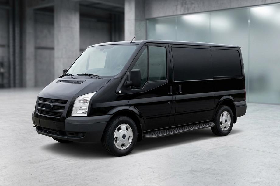 Ford Transit 2000–2014 Tayga Black sivuaskelmat (2 kpl, alumiini) L1 (lyhyt) Image