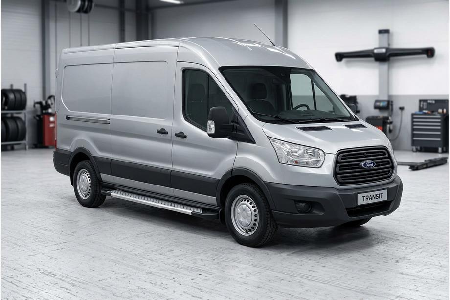 Ford Transit 2014– Sivuporrassarja New Vision Grey (2 kpl, alumiini) L1 (vakio) Image