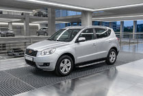 Geely Emgrand X7 2011– BlackLine-sivuporrassarja (2 kpl, alumiini) kuva 1