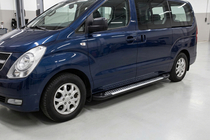 Hyundai H300, H1, Starex 2008–2020 Line-sivuporrassarja (2 kpl, alumiini) kuva 3