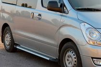 Hyundai H300, H1, Starex 2008–2020 Line-sivuporrassarja (2 kpl, alumiini) kuva 2