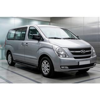 Tayga Black sivuastinlaudat (2 kpl, alumiini) Hyundai H300, H1, Starex 2008–2020 kuva 1