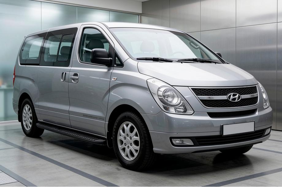 Hyundai H300, H1, Starex 2008–2020 Tayga Black sivuastinlaudat (2 kpl, alumiini) Kuva 1