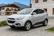 Hyundai IX-35 2010–2015 Sivuporrassarja New Vision Grey (2 kpl, alumiini) kuva 1