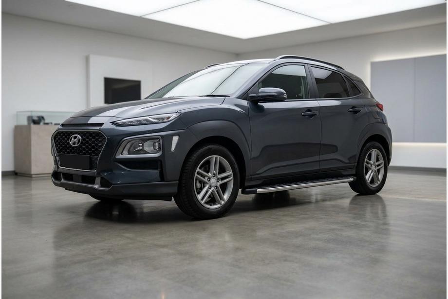 Hyundai Kona 2017–2023 BlackLine-sivuporrassarja (2 kpl, alumiini) Image