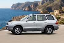 Hyundai Santa Fe 1 2000–2006 Sivuporrassarja New Vision Grey (2 kpl, alumiini) kuva 1