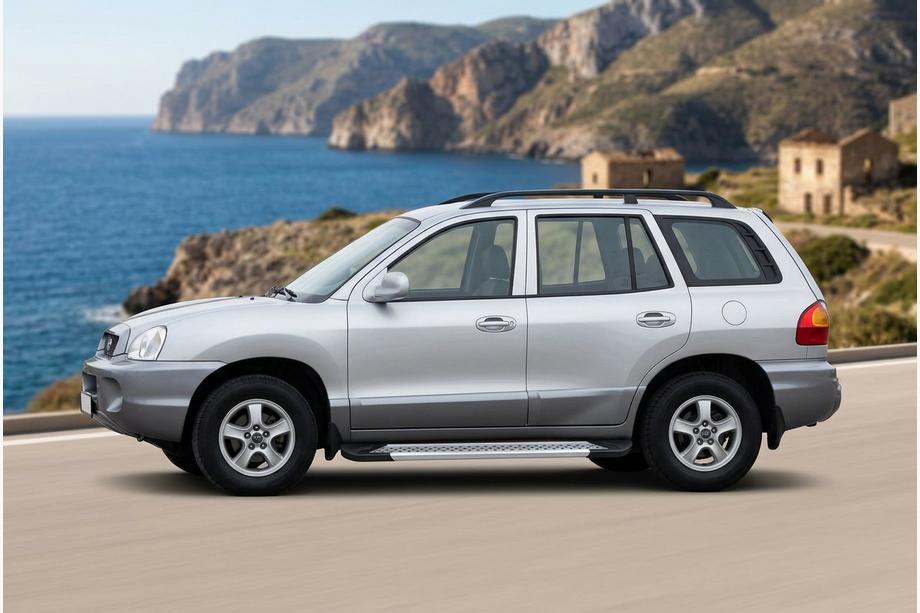 Hyundai Santa Fe 1 2000–2006 Sivuporrassarja New Vision Grey (2 kpl, alumiini) Image