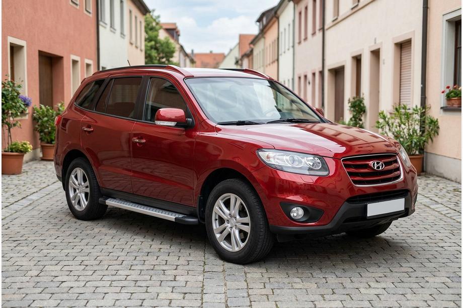 Hyundai Santa Fe 2 2006–2012 Sivuporrassarja New Vision Grey (2 kpl, alumiini) Image