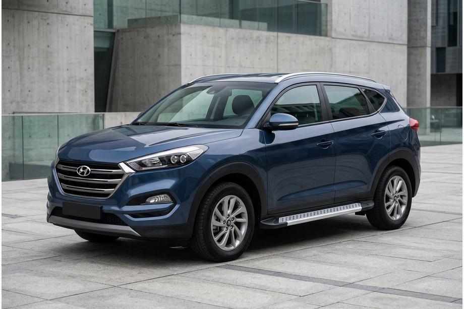 Hyundai Tucson TL 2016–2021 Sivuporrassarja New Vision Grey (2 kpl, alumiini) Image