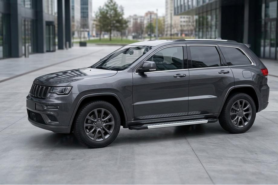 Jeep Grand Cherokee WK2 2010–2021 Sivuporrassarja New Vision Grey (2 kpl, alumiini) Image