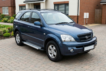 Kia Sorento I BL 2002–2009 Sivuporrassarja New Vision Grey (2 kpl, alumiini) kuva 1