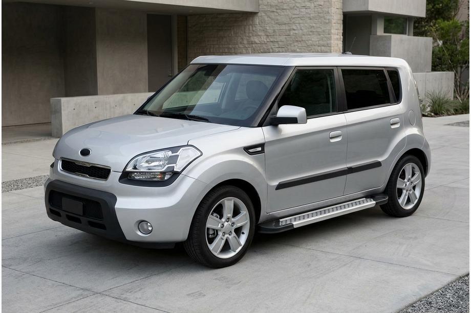 Kia Soul I 2008–2013 Sivuporrassarja New Vision Grey (2 kpl, alumiini) Image