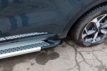 Kia Sportage 2015–2021 Sivuporrassarja New Vision Grey (2 kpl, alumiini) kuva 3